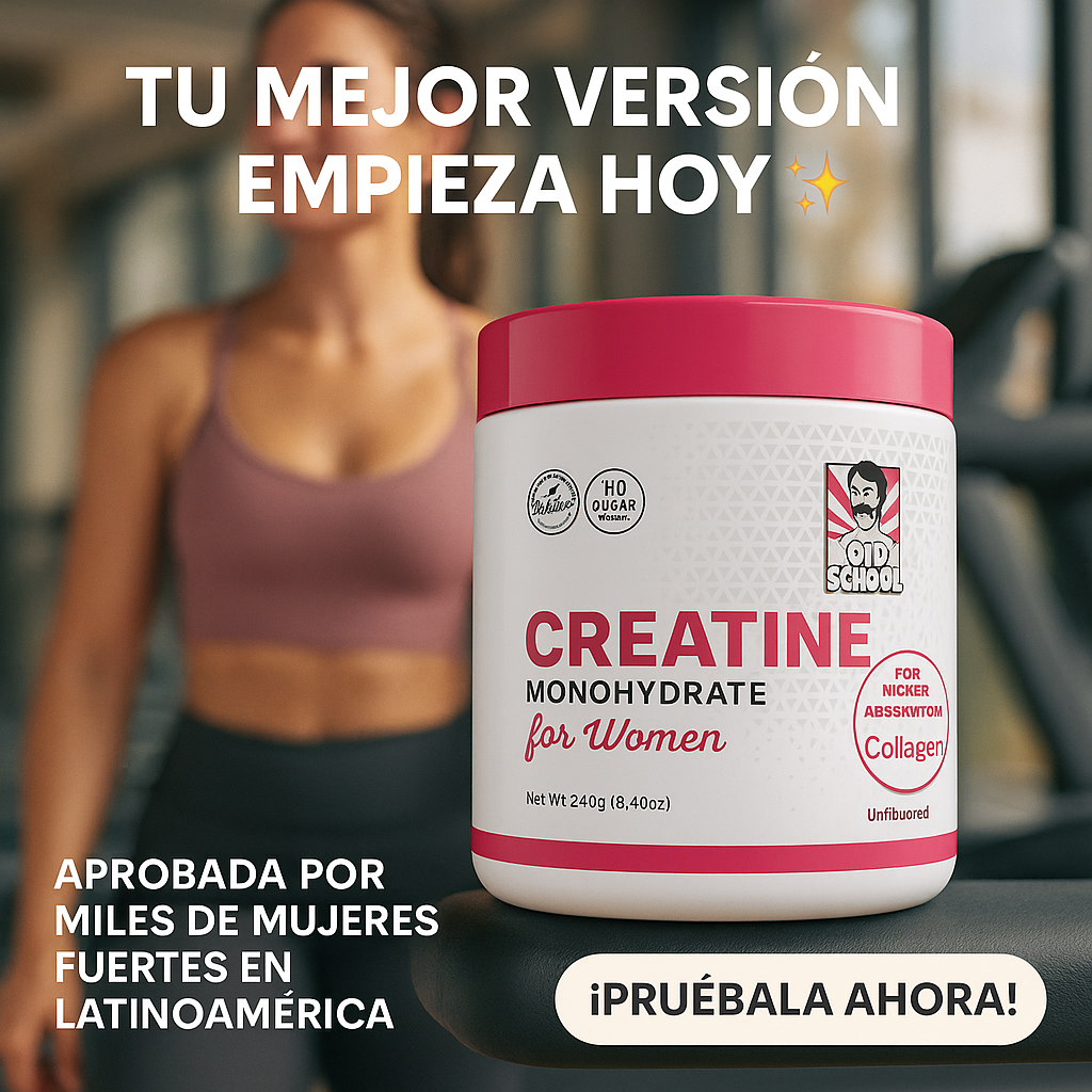 CREATINA MONOHIDRATADA PARA MUJERES®: ¡LA CREATINA NO ES SOLO PARA HOMBRES!