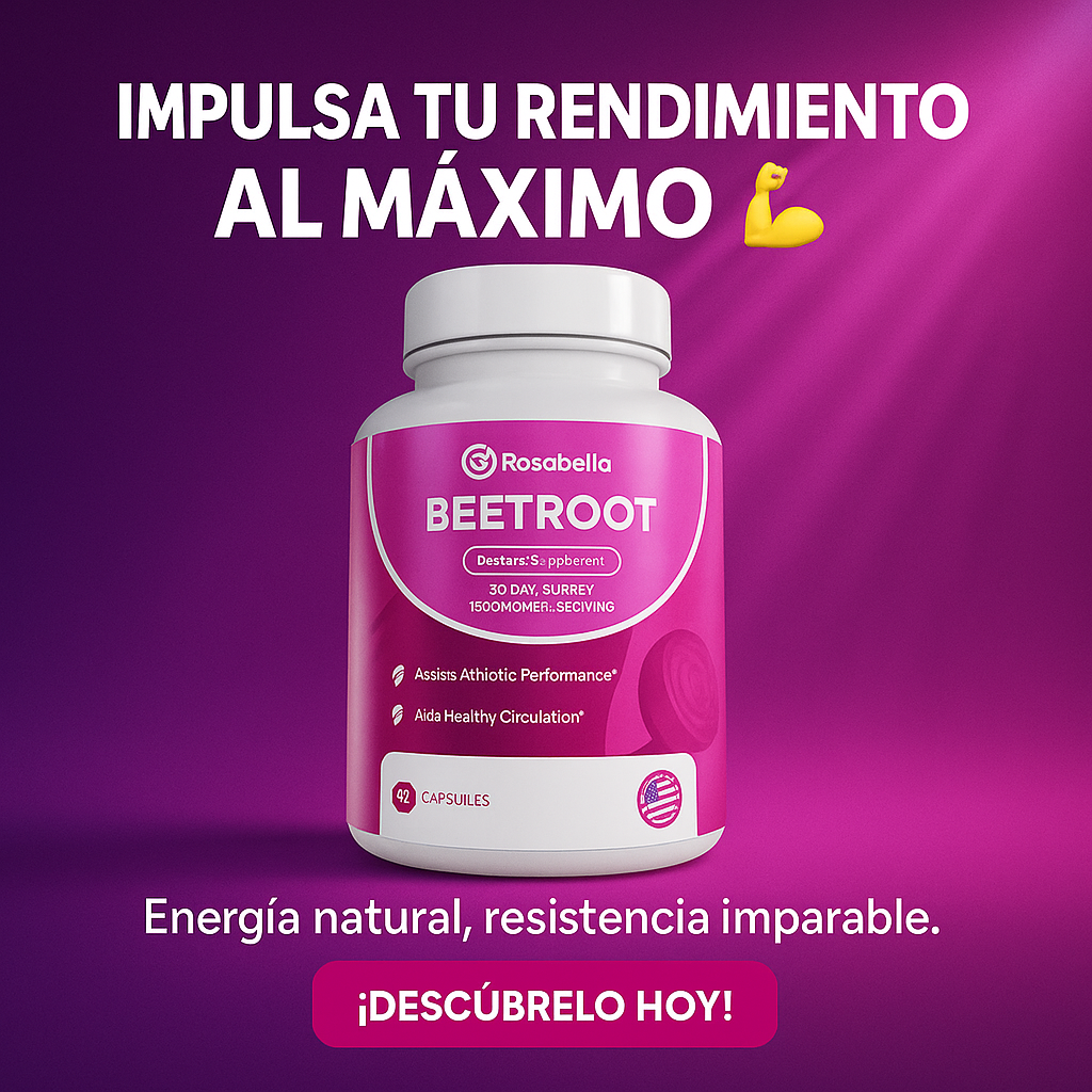 ROSABELLA REMOLACHA ORGÁNICA EN CÁPSULAS - ENERGÍA PURA Y NATURAL