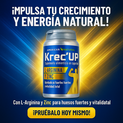 KREC'UP: ¡El Impulso Natural para Crecer Fuerte y Sano!