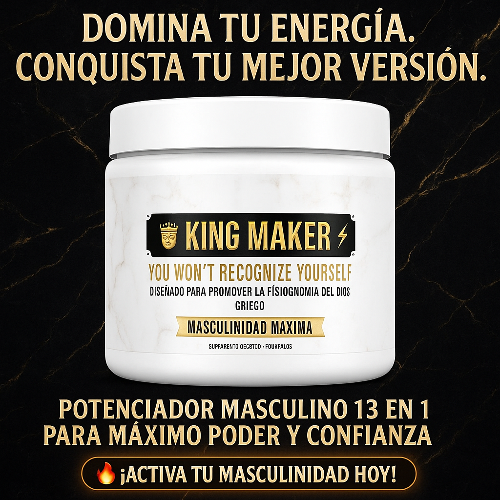 KING MAKER: DESATA TU MÁXIMA MASCULINIDAD Y FORJA EL FÍSICO DE UN DIOS GRIEGO QUE DESEAS.