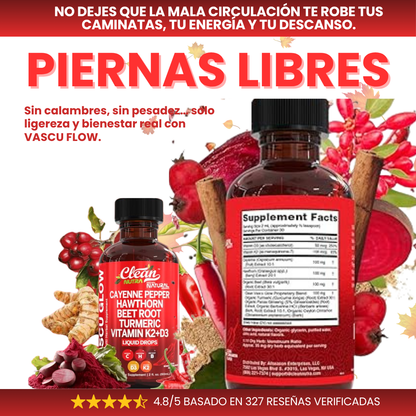 VASCU GLOW® - ¡ACTIVA TU CIRCULACIÓN Y ENERGÍA NATURAL!